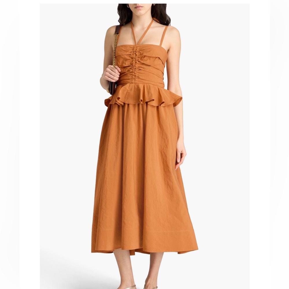 Ulla Johnson Anastasia White Heavy Linen Dress 6